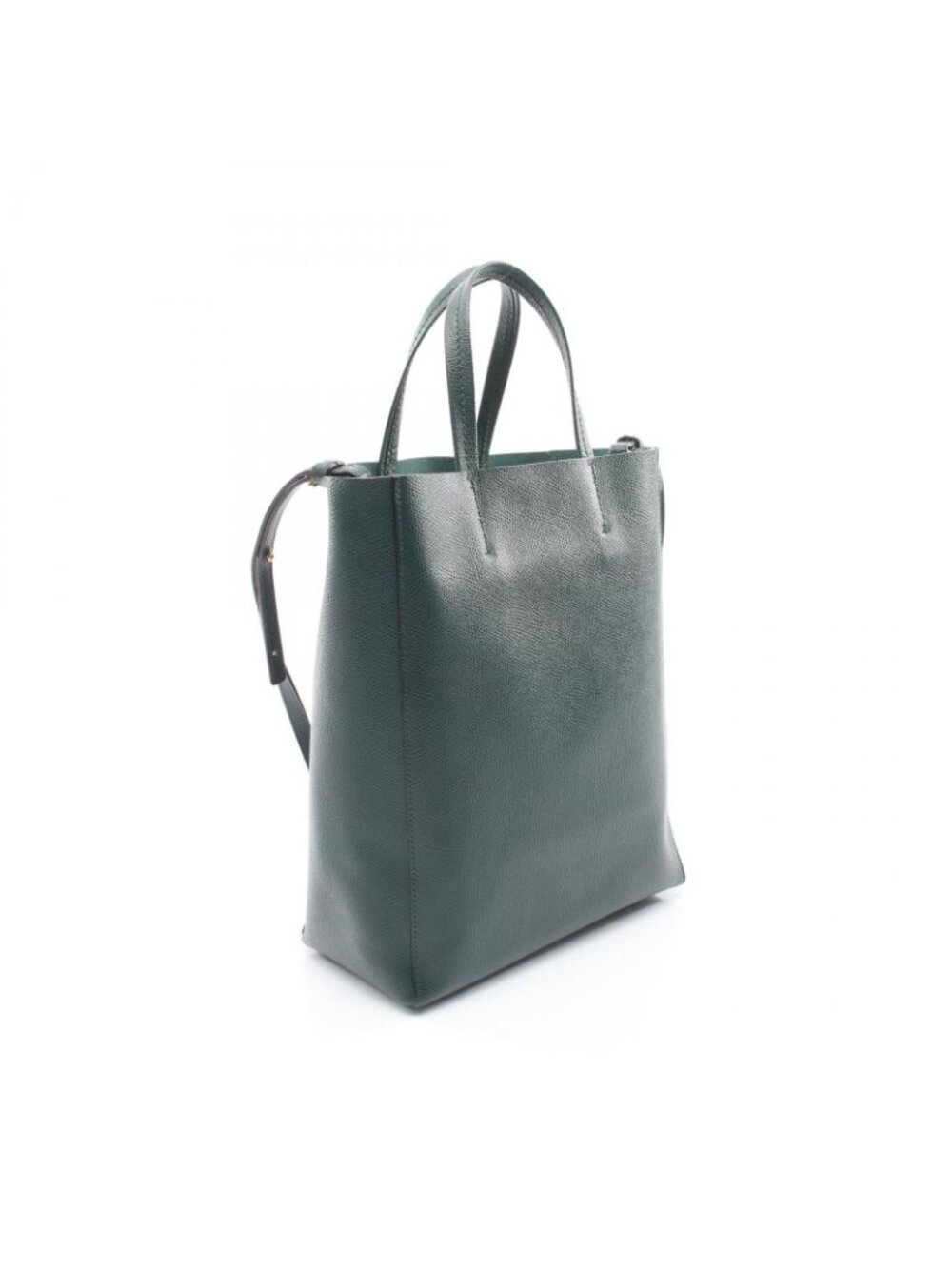 Celine Tote Vertical Small Cover 2-Way Green Leather - Picture 2 of 7